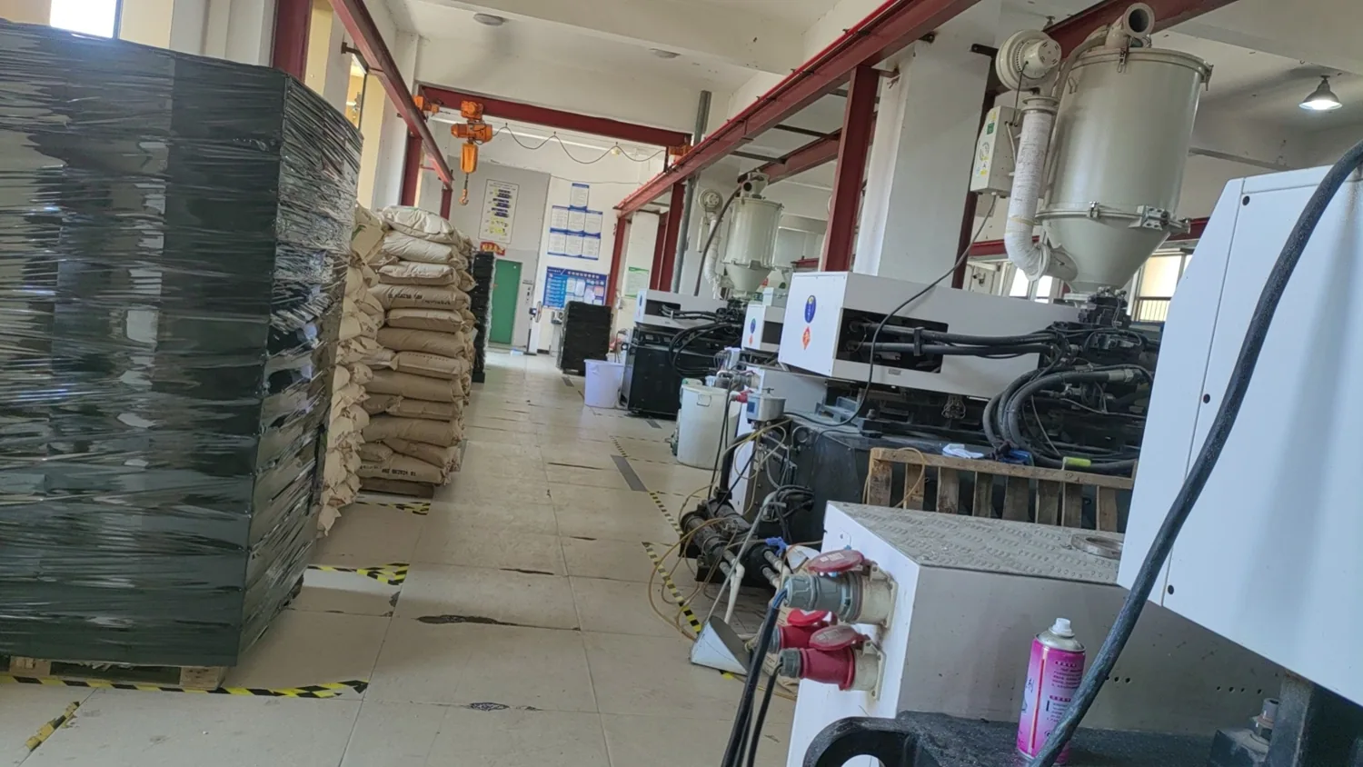 Factory materials and production machines